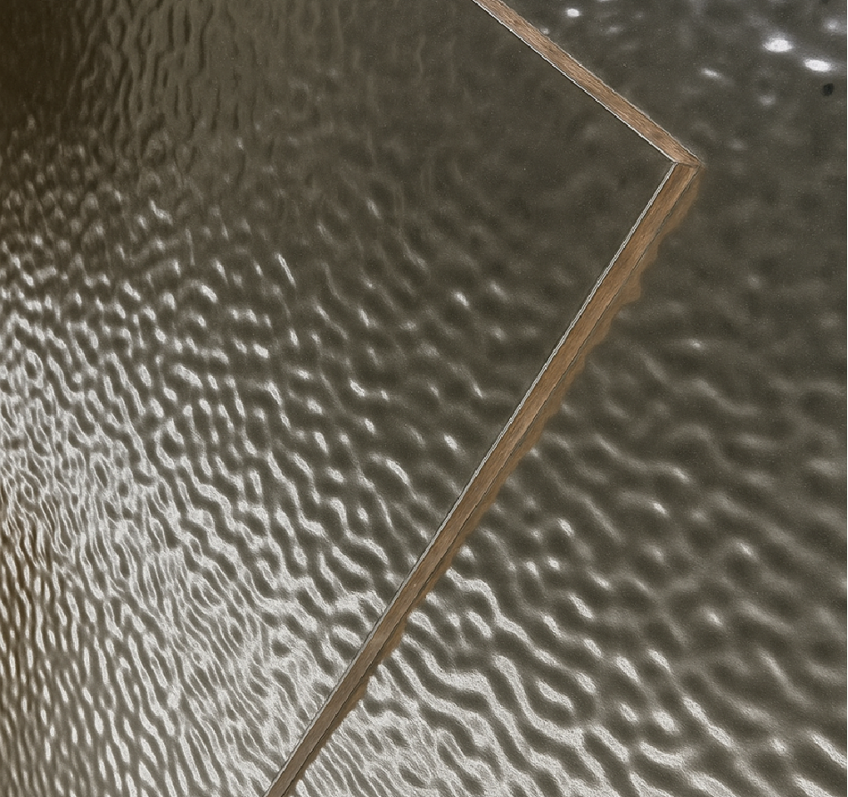 DECOMAR SILVER TEXTURED MIRROR PANEL