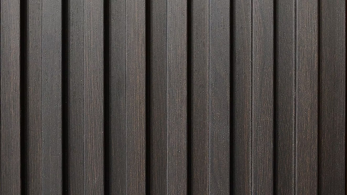 SMOKED OAK WOOD FLUTED PANEL