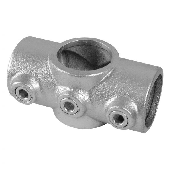 Key Clamp Two Socket Cross with Centre Vertical Tube