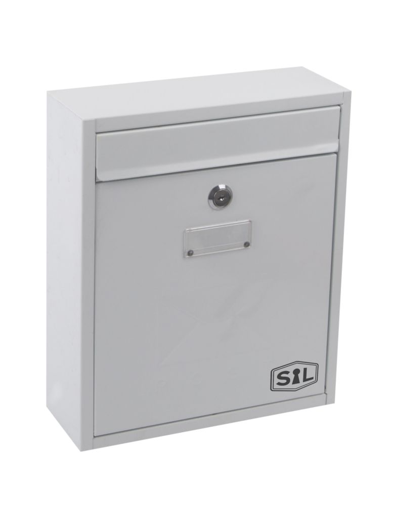 White Curved Wall-Mounted Mailbox