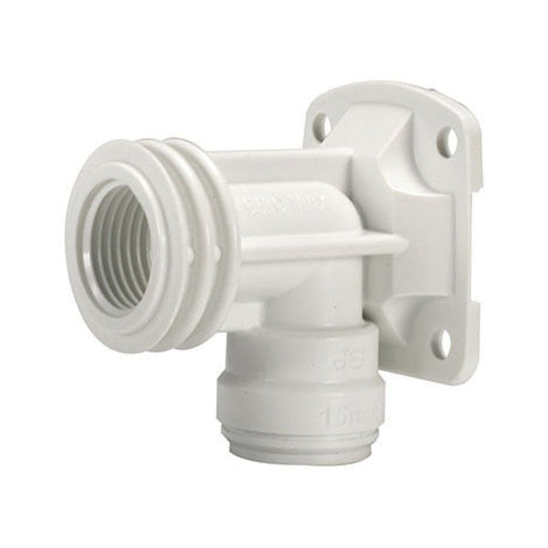 Push-Fit Wall Plate Elbow