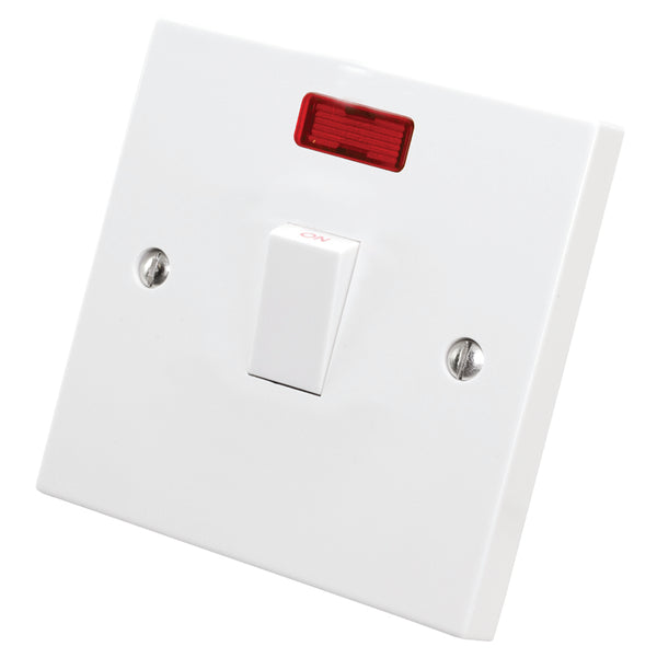 20A Double-Pole Switch with Neon Indicator