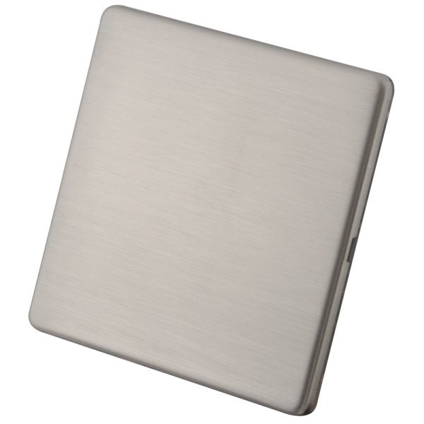 Brushed Stainless Steel Blank Plate
