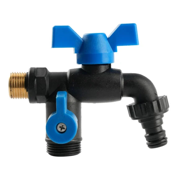 Double Outlet Ball Bibcock