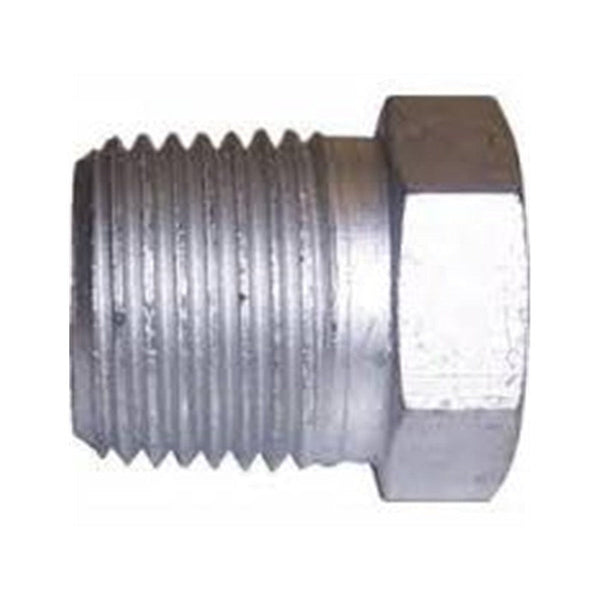 Galvanised Steel Male Hex Plug