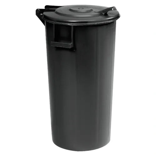 Round Waste Bin with Hinged Lid