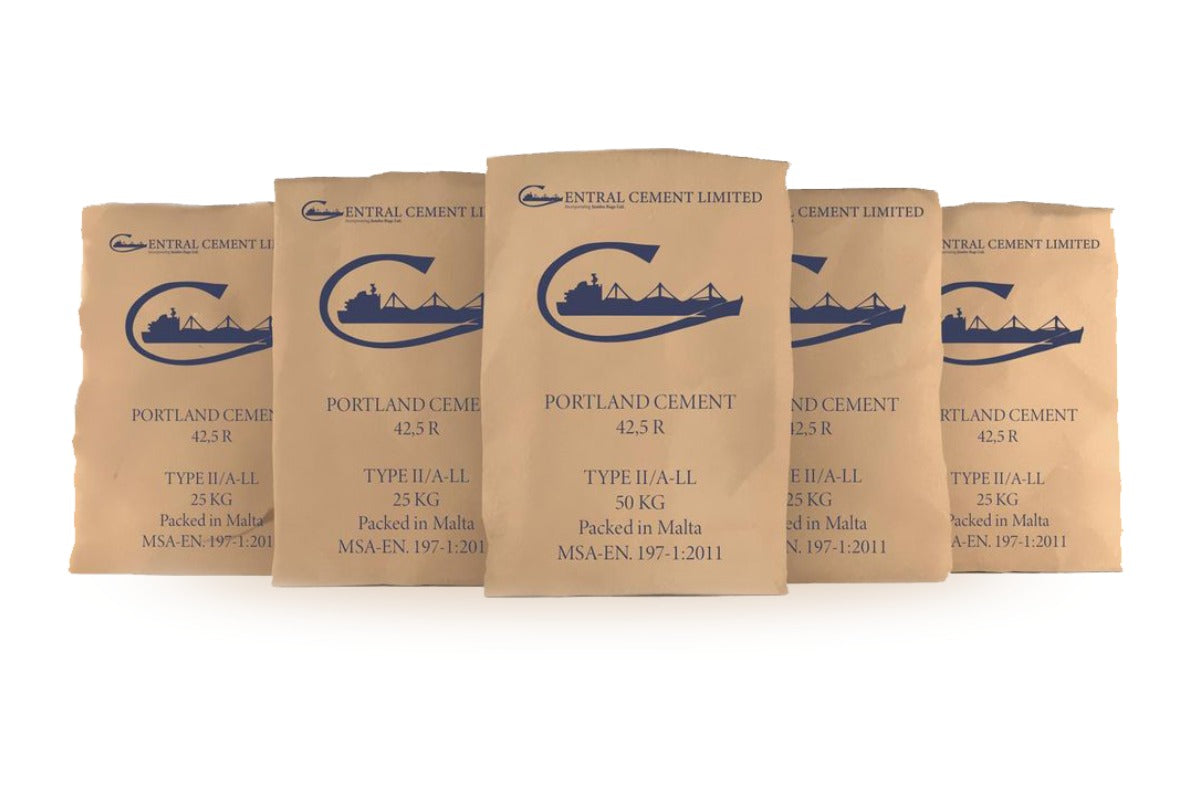 Central Cement grey Portland cement 25 kg bags