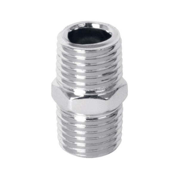 Chrome Nipple with Nut