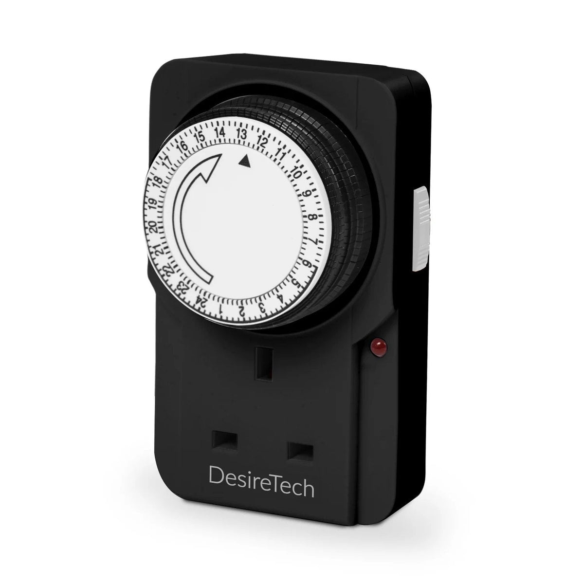 24-Hour Plug-In Timer with Black Dial