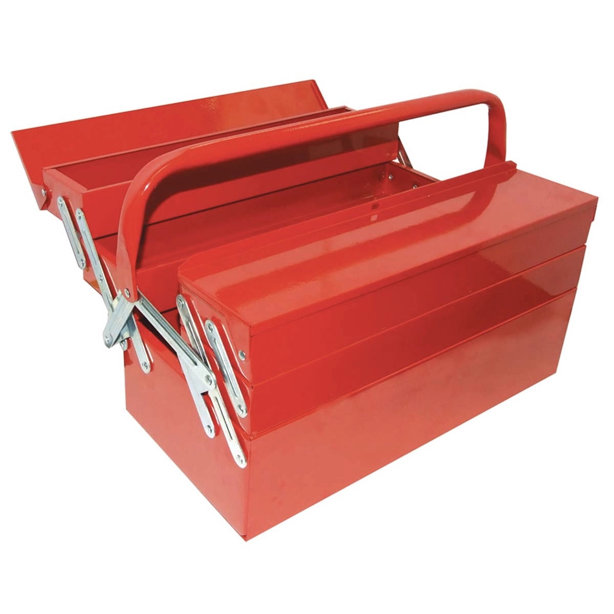Metal Toolbox with Trays