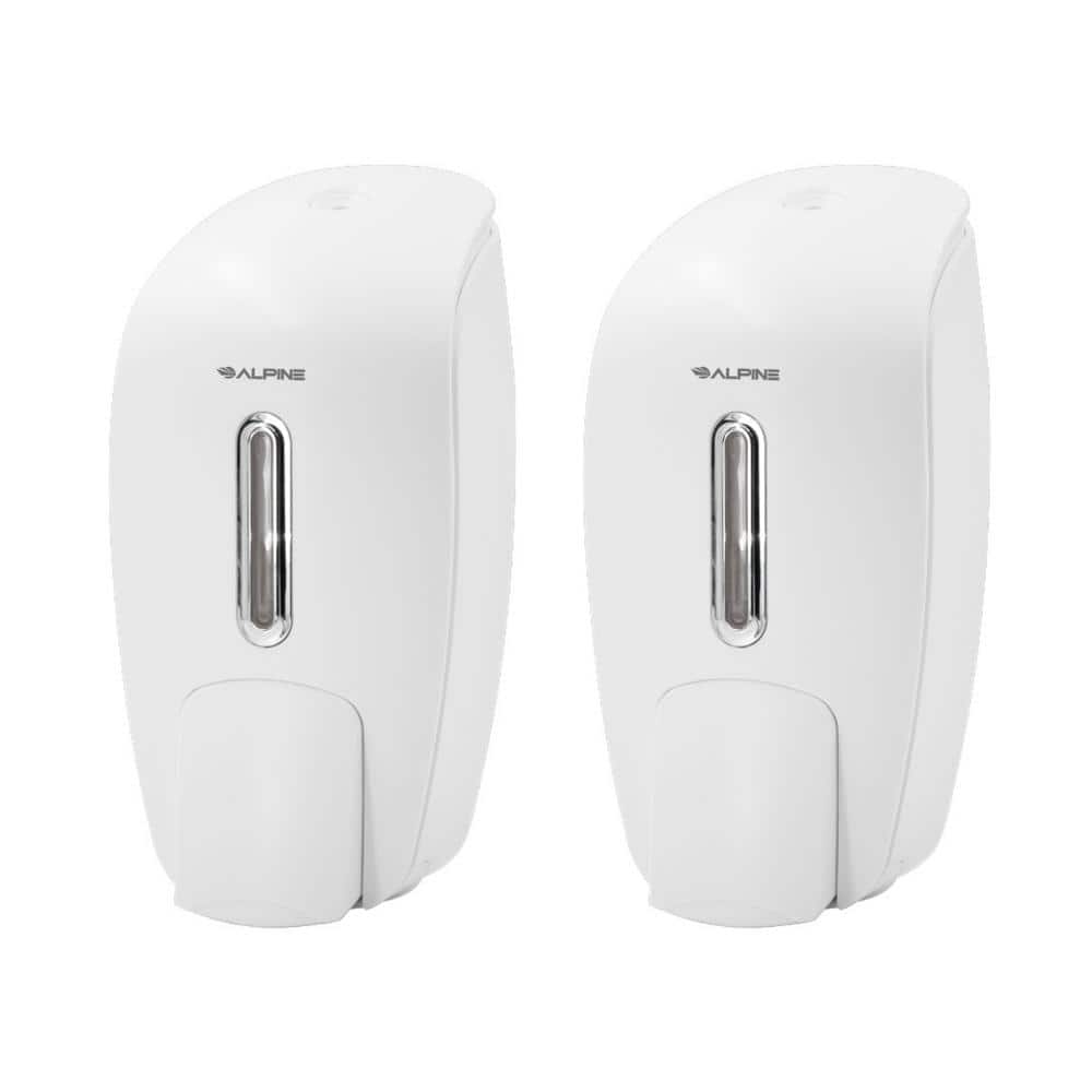 White Double Soap Dispenser