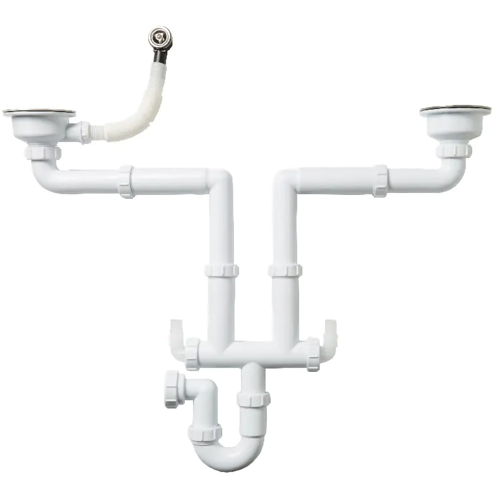 Double-Bowl Sink Waste Trap Kit