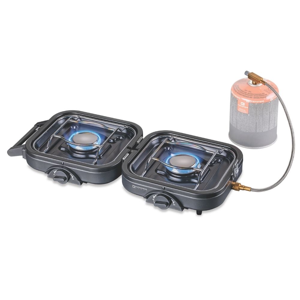 Folding Two-Burner Gas Stove