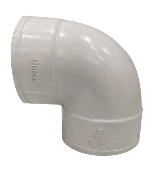 White PVC Access Elbow