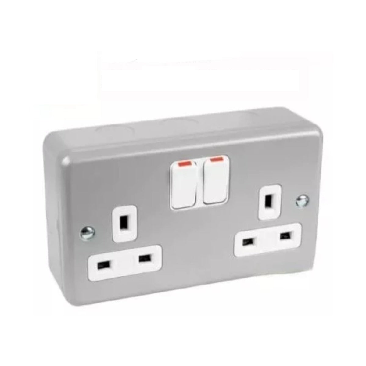 Metal Clad 13A Switched Socket