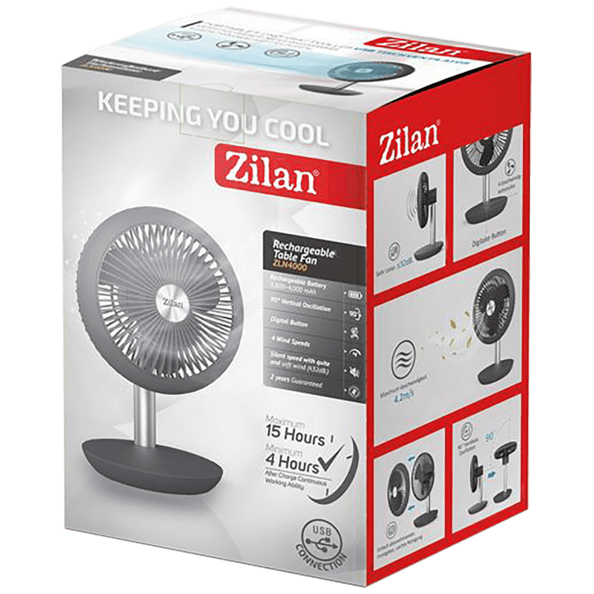 Rechargeable Desk Fan