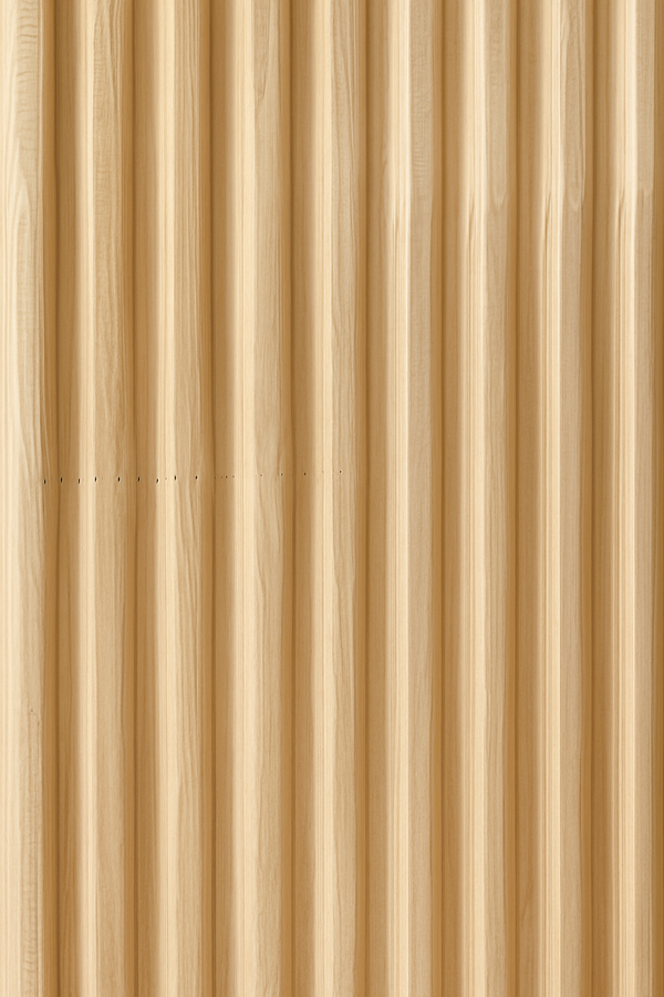 8-ARCH WOOD FLUTED PANELS RAW PINE