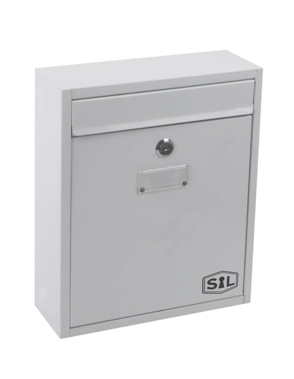White Curved Wall-Mounted Mailbox