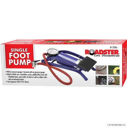 Foot Pump with Pressure Gauge