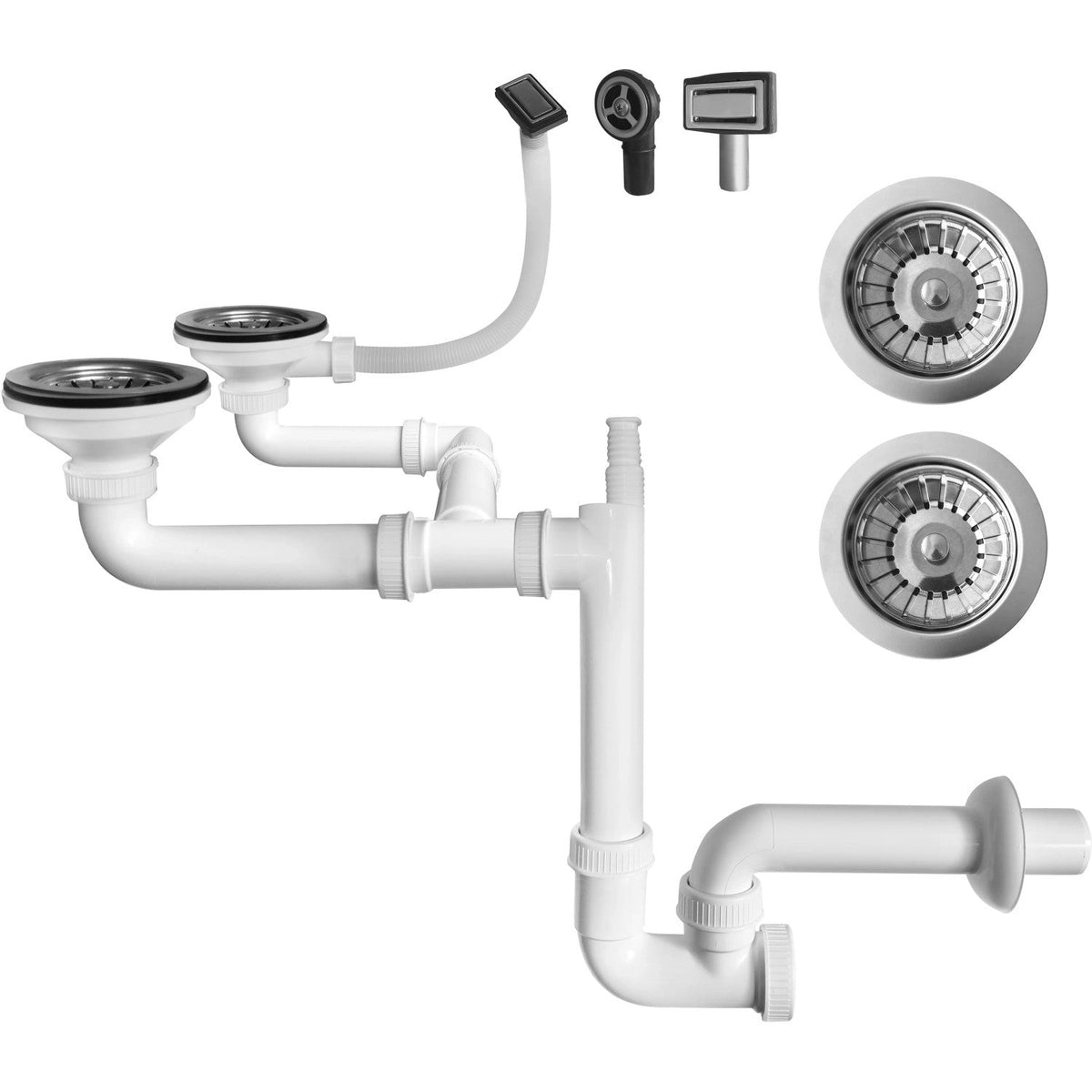 LB Plast Dual Waste Trap Kit