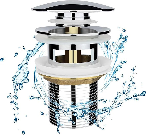 Chrome Basin Click-Clack Waste