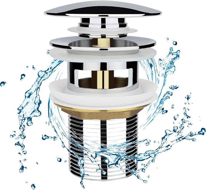 Chrome Basin Click-Clack Waste