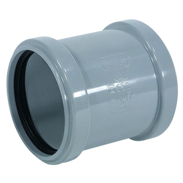 Grey PVC Running Repair Socket