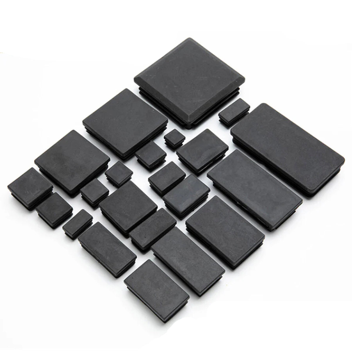 Black Square Tube Inserts