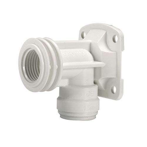 Push-Fit Wall Plate Elbow