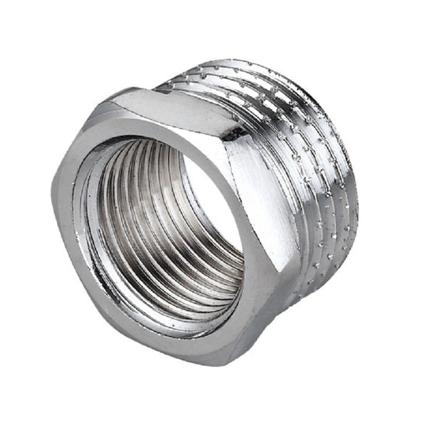 Chrome Reducing Male/Female Nipple with Nut