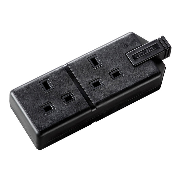 Masterplug Heavy-Duty 2-Gang Extension Socket