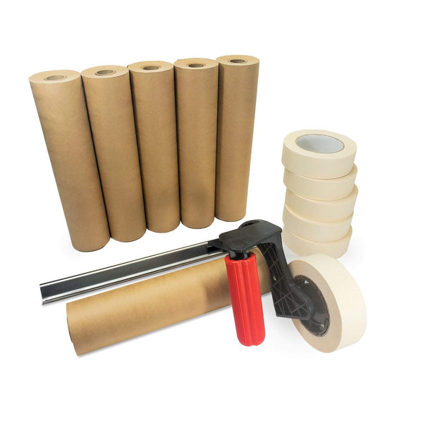 Masking Paper with Tape