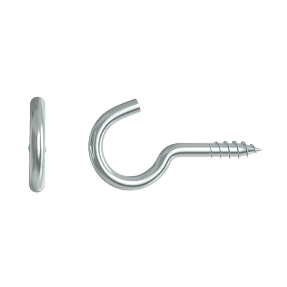 Curved Screw Hook with Collar