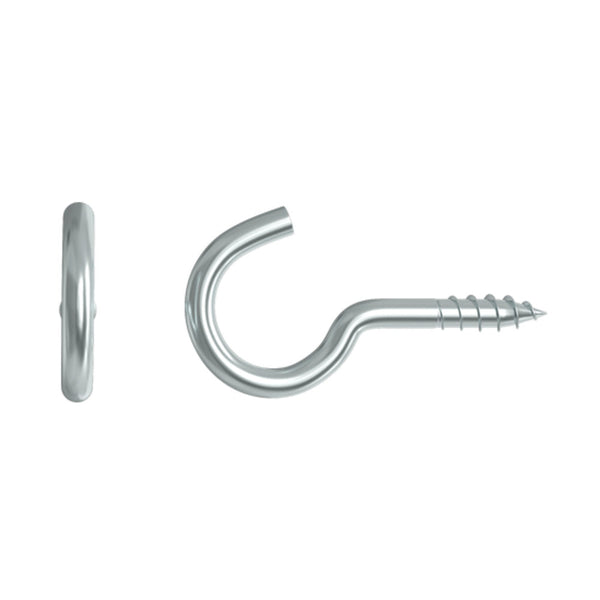 Curved Screw Hook with Collar