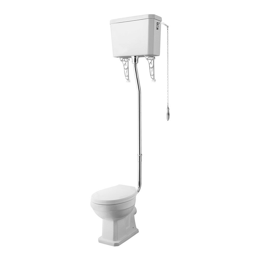 High-Level Flush Cistern with Pipes