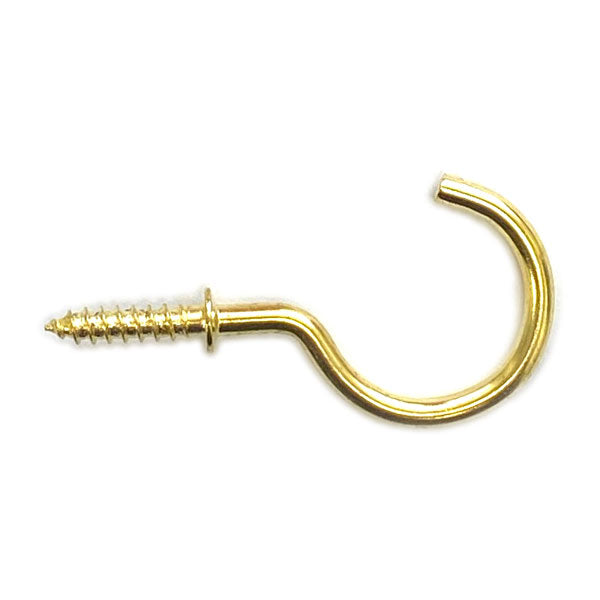 Brass-Plated Cup Hook