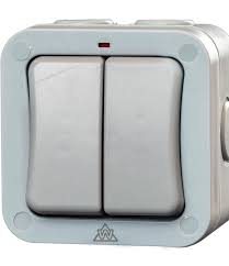 Edison WPA220 Weatherproof 2-Gang 2-Way Switch