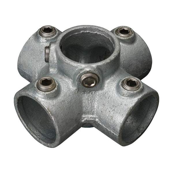 Key Clamp Four Way Cross with Centre Tube