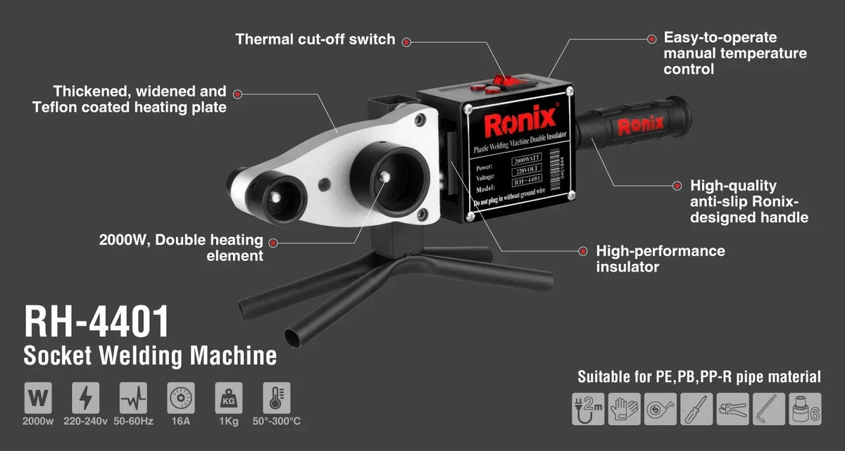 Ronix PPR Socket Fusion Welding Machine