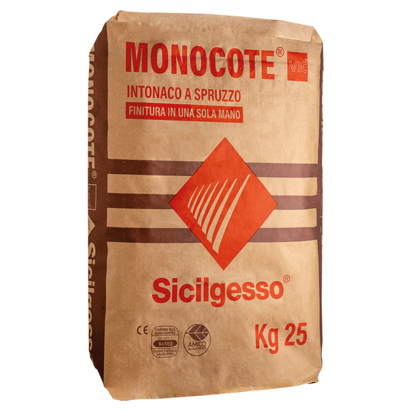 Sicilgesso Monocote gypsum plaster 25 kg bag