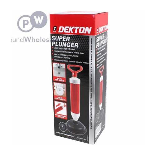 Dekton Super Multi-Head Drain Plunger