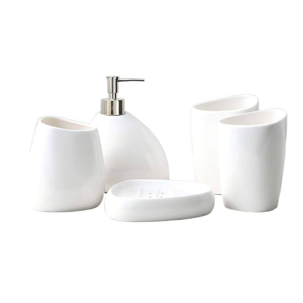 Bathroom Accessory Set with Mirror
