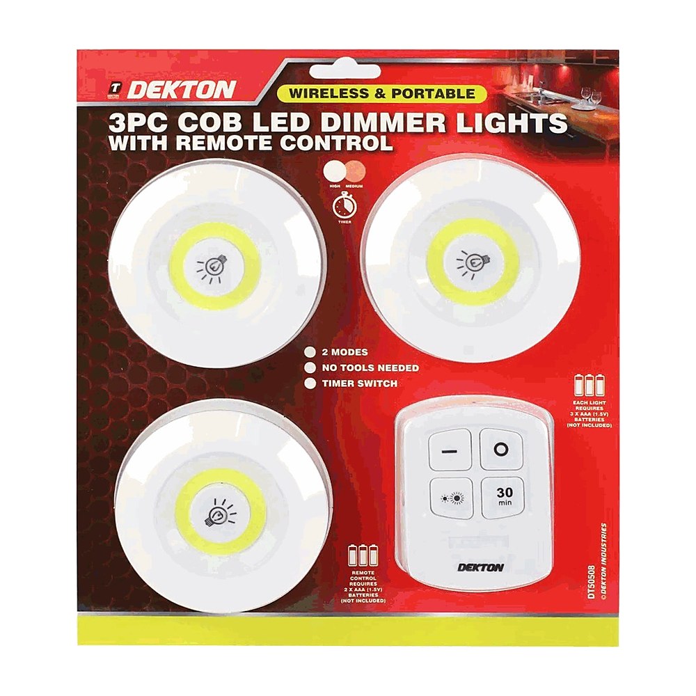 Wireless LED Puck Lights (3-Pack)